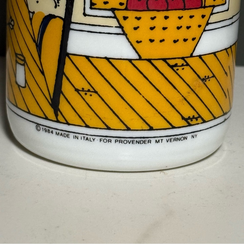 White Milk Bottle with Yellow Label - Picture 5 of 5